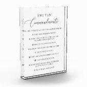 De Tien Geboden Christelijke Bijbelvers Kerk  Fotoblokken (Links)