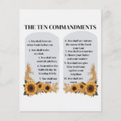 De tien geboden flyer (Voorkant)