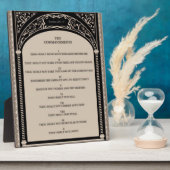 De tien geboden fotoplaat (Zijkant)