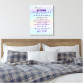 De Tien Geboden - Gewikkeld Canvas (Gloss) Afdruk (Insitu (Slaapkamer))