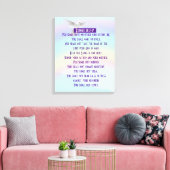 De Tien Geboden - Gewikkeld Canvas (Gloss) Afdruk (Insitu (Woonkamer))