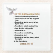 De tien geboden glazen onderzetter (Voorkant)