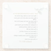 De tien geboden glazen onderzetter (Achterkant)