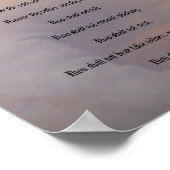 De Tien geboden - het Poster van de Wolken van de  (Hoek)