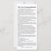 De Tien Geboden Kaart (Voorkant)