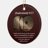 De tien geboden keramisch ornament (Links)