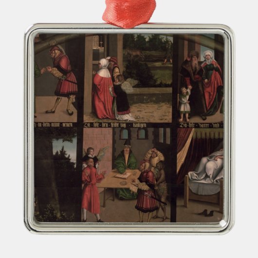 De tien geboden metalen ornament (Voorkant)