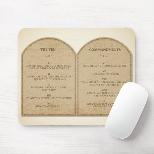De tien geboden muismat (Met muis)