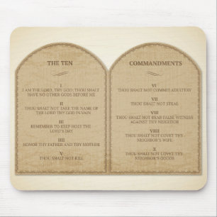 De tien geboden muismat
