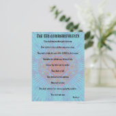 De Tien Geboden "Outward Expressions" Briefkaart (Staand voorkant)