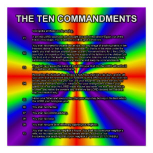 De Tien Geboden Perfect Poster