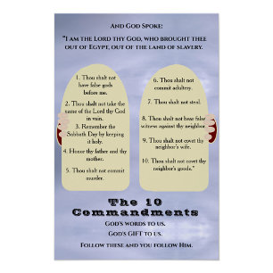 De tien geboden perfect poster