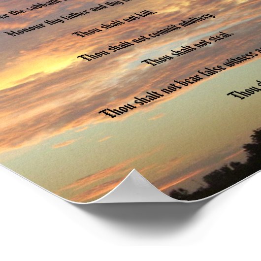 De Tien Geboden - Pine Moon Poster (Hoek)