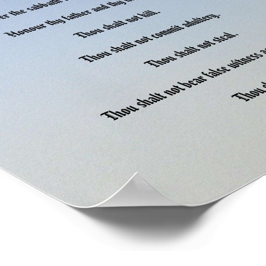 De Tien Geboden - Pine Moon Poster (Hoek)