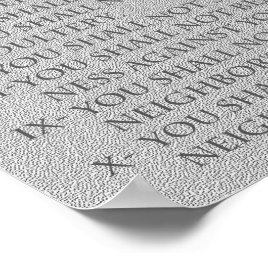 De tien geboden: poster (Hoek)