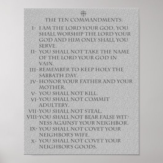 De tien geboden: poster (Voorkant)