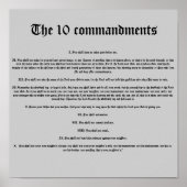 De tien geboden poster (Voorkant)
