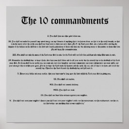 De tien geboden poster
