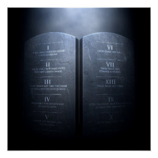 De tien geboden poster