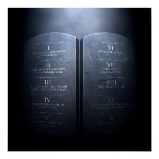 De tien geboden poster (Voorkant)