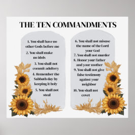 De tien geboden poster