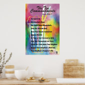 De tien geboden poster (Keuken)