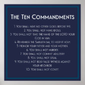 De tien geboden poster (Voorkant)