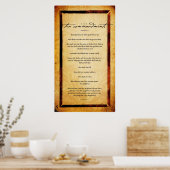 De tien geboden poster (Keuken)