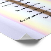 De Tien Geboden - Poster van het regenboogkruis (Hoek)