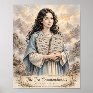 De Tien Geboden Poster - Vrouwelijke Vrouw
