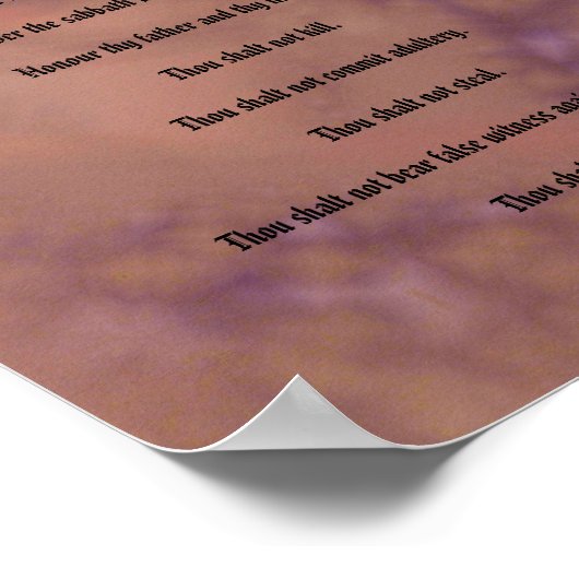 De tien geboden - Red Spotted Poster (Hoek)