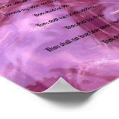 De Tien geboden - Roze glas Poster (Hoek)