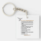De tien geboden sleutelhanger (voorkant)
