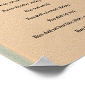 De tien geboden - Stone Column Poster (Hoek)