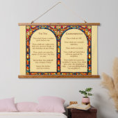 De Tien Geboden Tapestry Hangend Wandkleed (Slaapkamer)