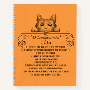 De tien geboden van Cats Funny Notitieboek
