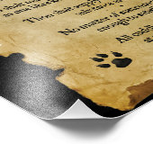 De tien geboden van de kat foto afdruk (Hoek)