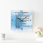 De tien geboden vierkante klok (Huis)