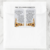 De tien geboden vierkante sticker (Tas)