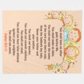 De tien geboden - vlooienbak, 60 x 80 inch fleece deken (Voorkant (Horizontaal))