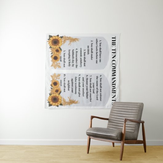 De tien geboden wandkleed (In Situ (horizontaal))