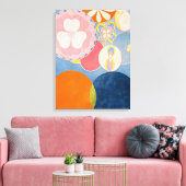 De Tien grootste, groep IV, nr.2 van Hilma af Klin Canvas Afdruk (Insitu (Woonkamer))