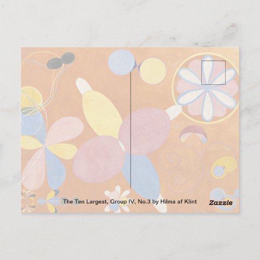 De Tien grootste, groep IV, nr.3 van Hilma af Klin Briefkaart (Achterkant)