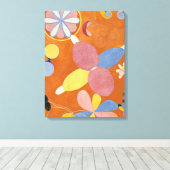 De Tien grootste, groep IV, nr.3 van Hilma af Klin Canvas Afdruk (Insitu (Houten vloer))