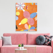 De Tien grootste, groep IV, nr.3 van Hilma af Klin Canvas Afdruk (Insitu (Woonkamer))