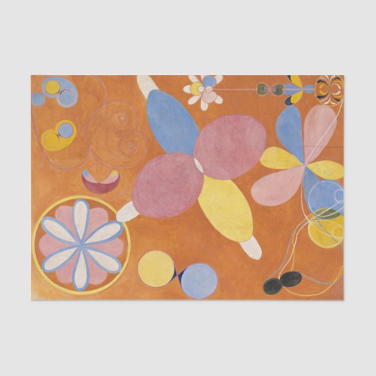 De Tien grootste, groep IV, nr.3 van Hilma af Klin Tissuepapier (Voorkant)