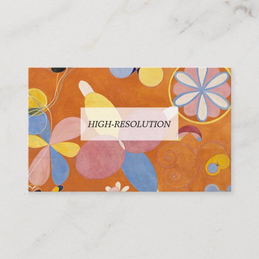 De Tien grootste, groep IV, nr.3 van Hilma af Klin Visitekaartje (Voorkant)