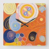 De Tien grootste, groep IV, nr.4 van Hilma af Klin Vierkante Klok (Voorkant)