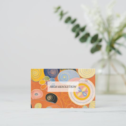 De Tien grootste, groep IV, nr.4 van Hilma af Klin Visitekaartje (Staand voorkant)