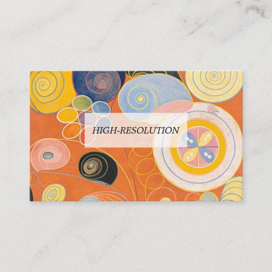 De Tien grootste, groep IV, nr.4 van Hilma af Klin Visitekaartje (Voorkant)